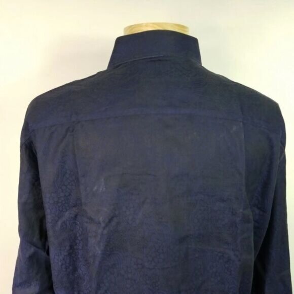 Bertigo 2XL Purple Floral Masterpiece Button Front Shirt - Picture 7 of 8